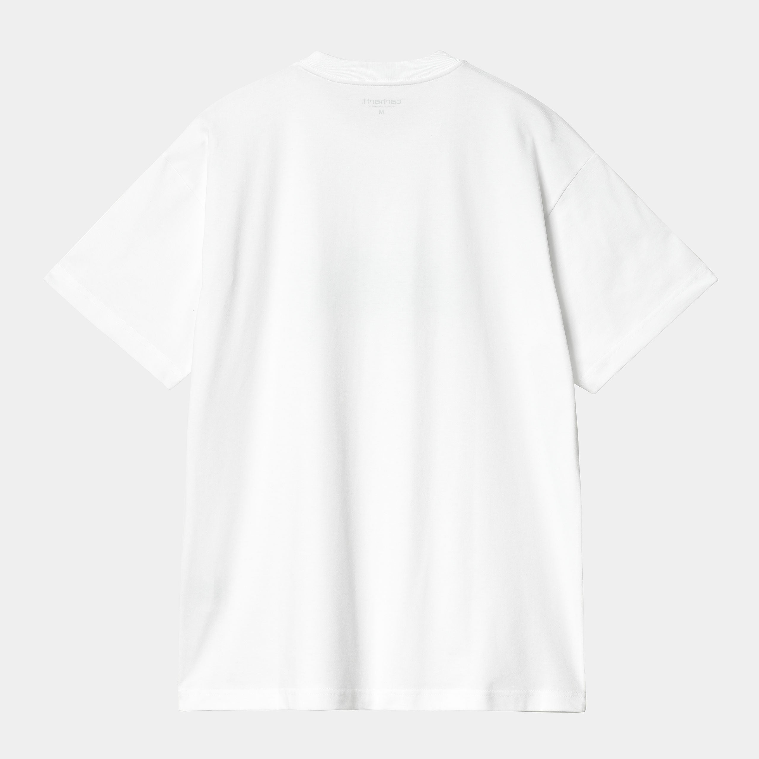 Men's Short Sleeve Brush WIP T-Shirt-White-Back View