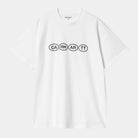 Carhartt WIP Short Sleeve Bumper T-Shirt-White / Black White / Black front view