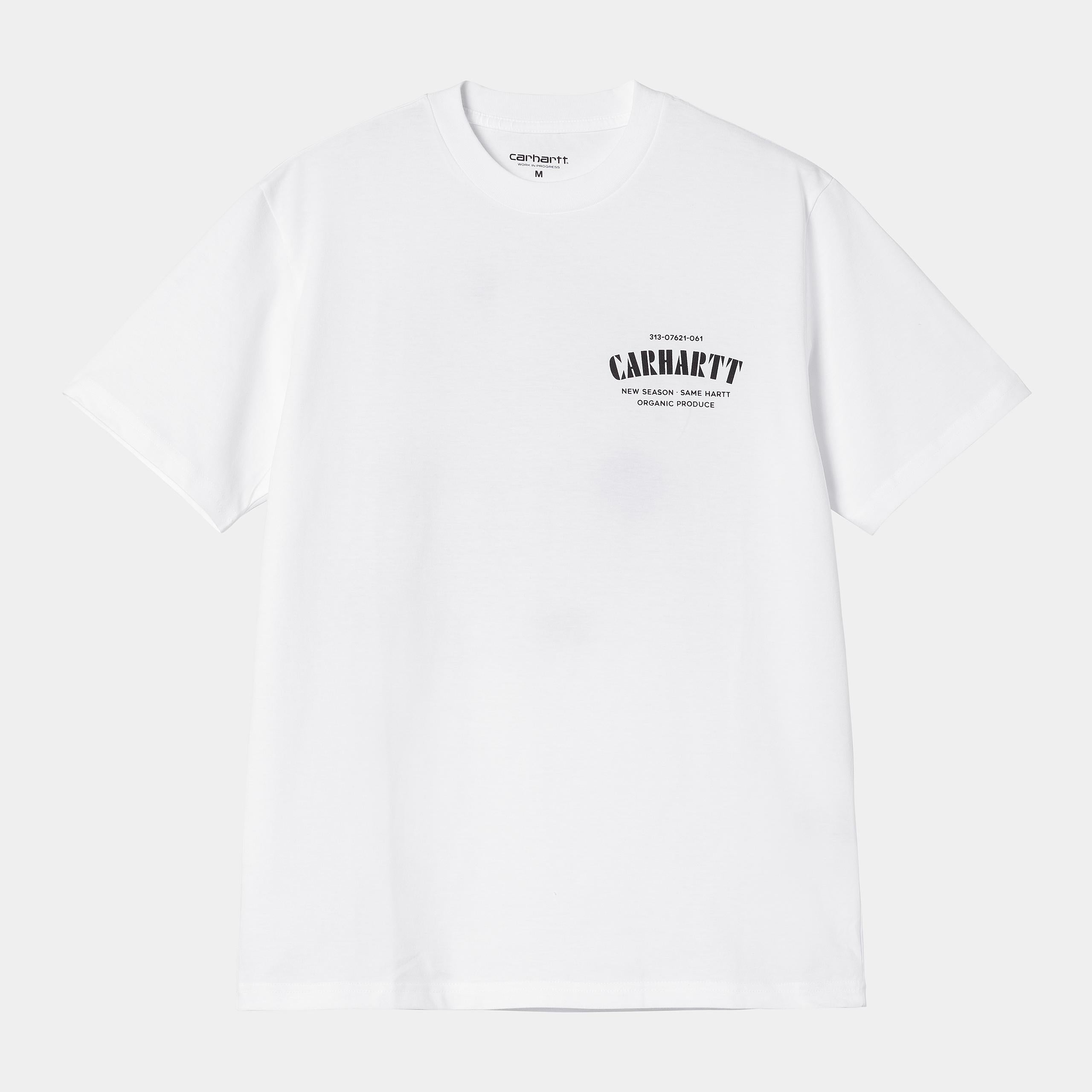 Men's Short Sleeve Catalogue C Logo T-Shirt-White-Front View