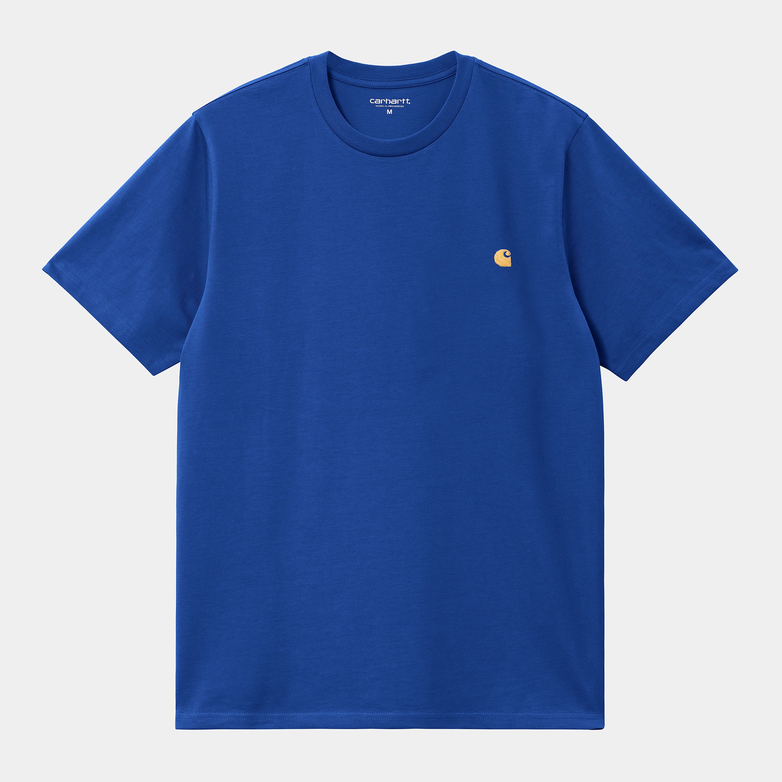 Men's Short Sleeve Chase T-Shirt-Acapulco / Gold-Front View