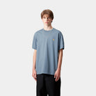 Carhartt WIP S/S Chase T-Shirt-Angelite / Gold Angelite / Gold front view