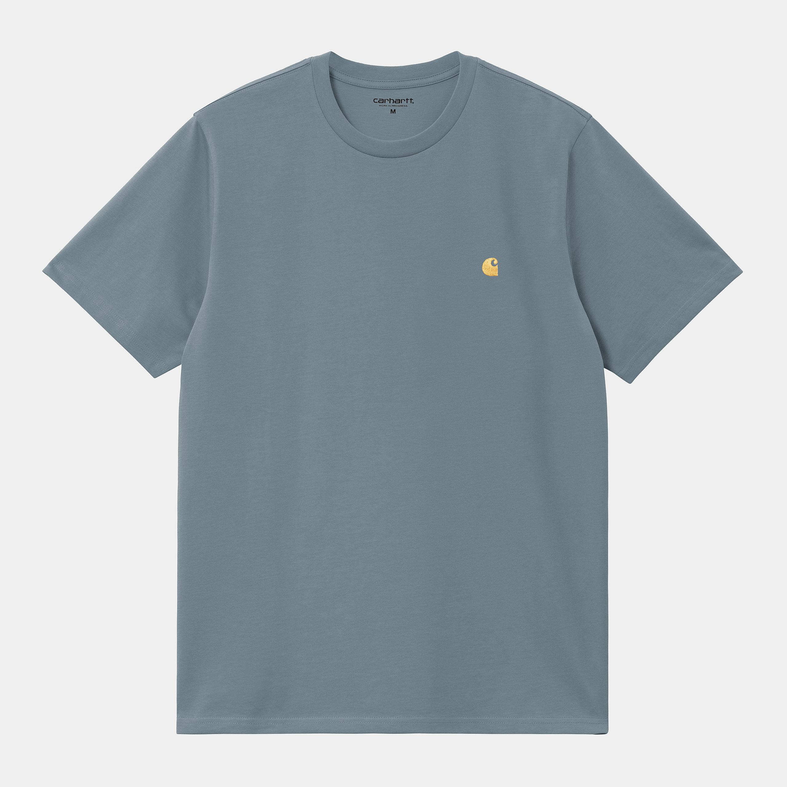 Carhartt WIP S/S Chase T-Shirt-Angelite / Gold Angelite / Gold detail view