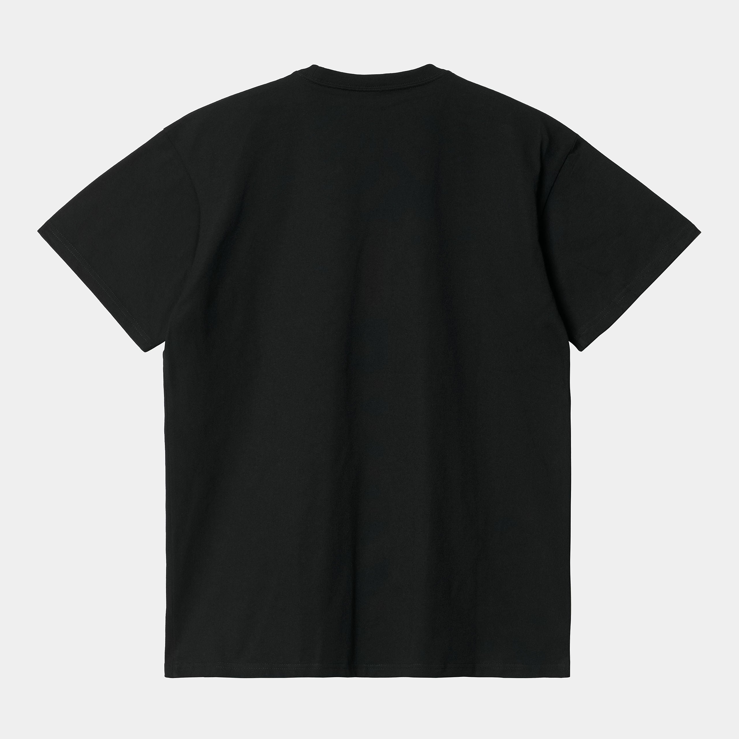 Men's Short Sleeve Chase T-Shirt-Black / Gold-Back View