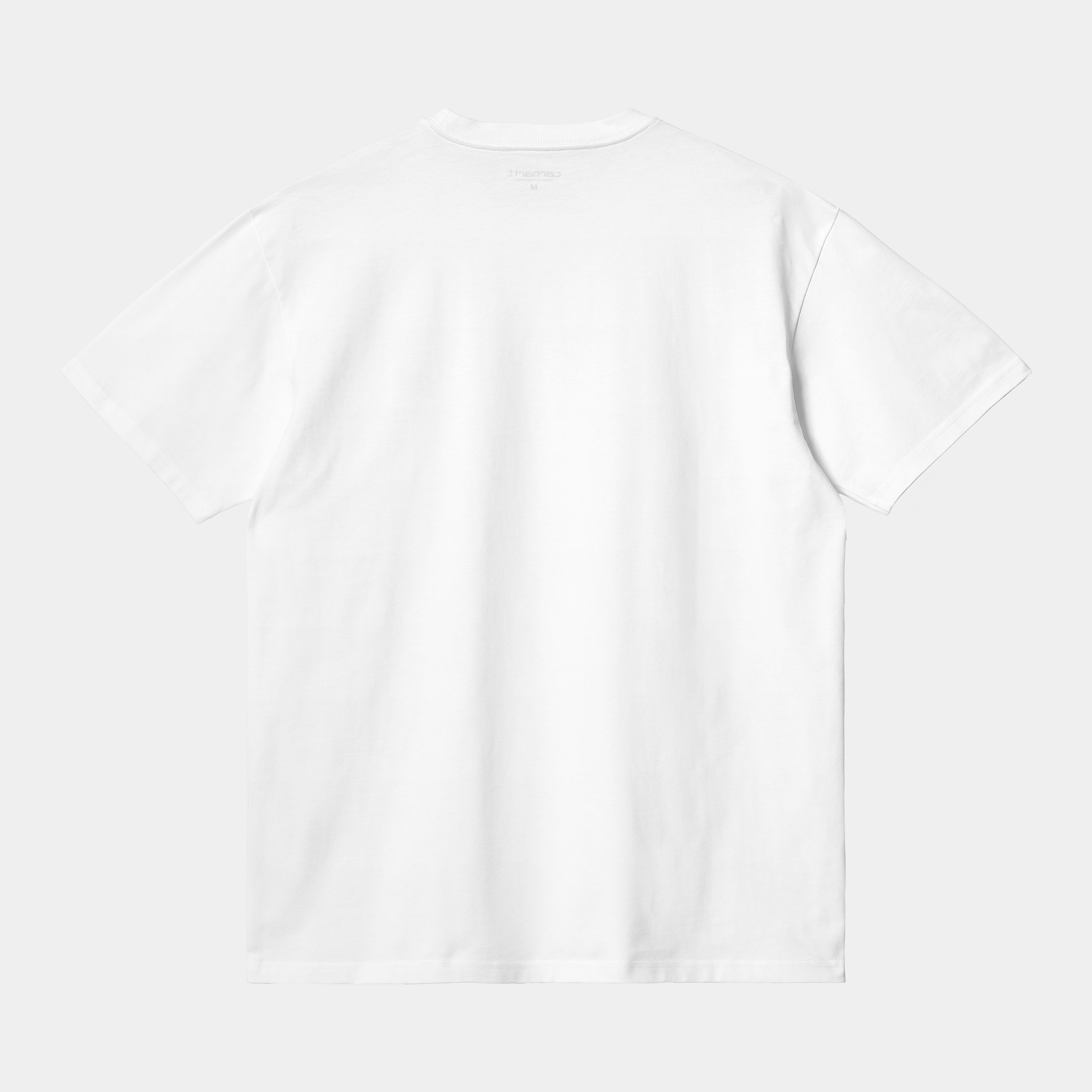Men's Short Sleeve Chase T-Shirt-White / Gold-Back View