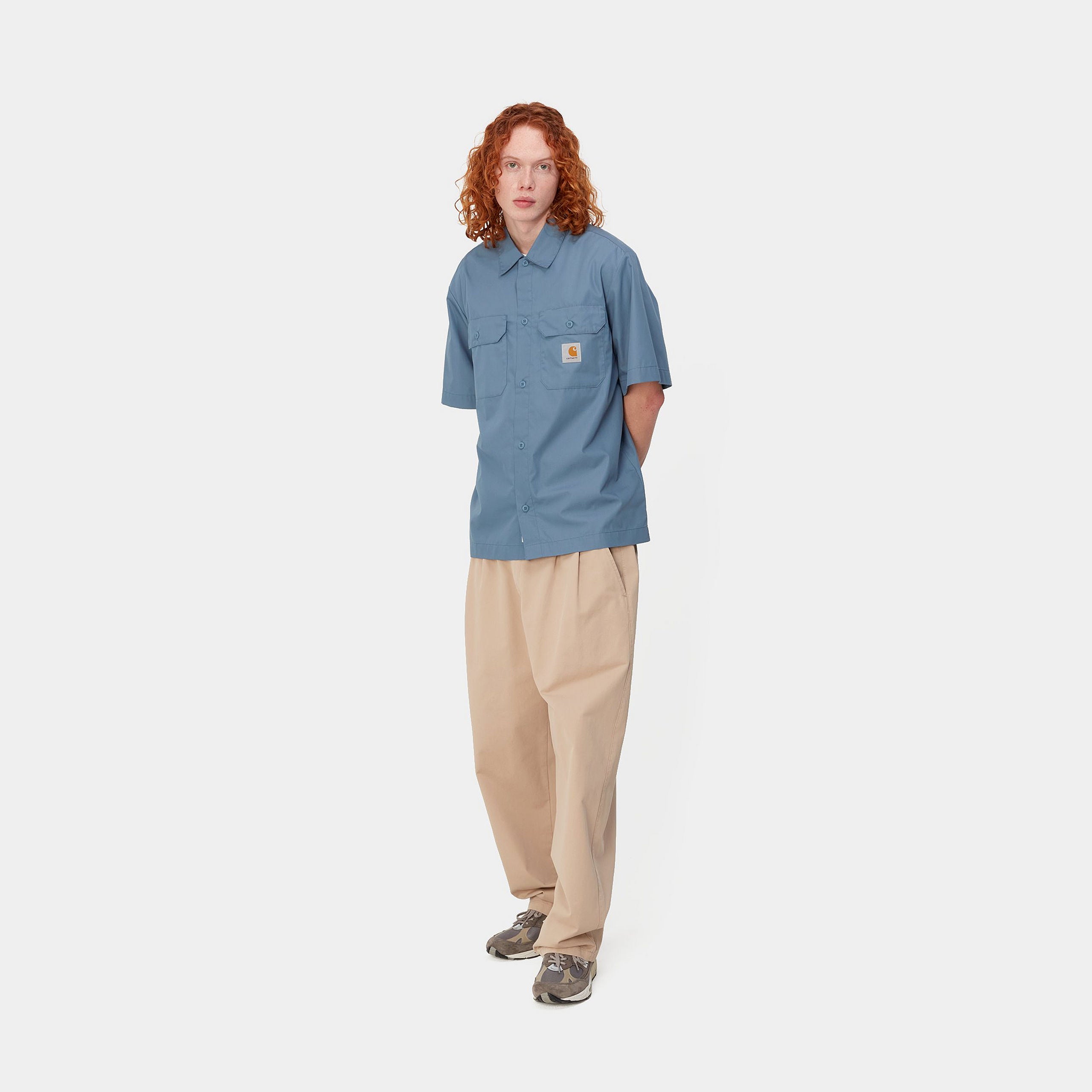 Ladies Short Sleeve Craft Shirt-Sorrent-Model Full Front View