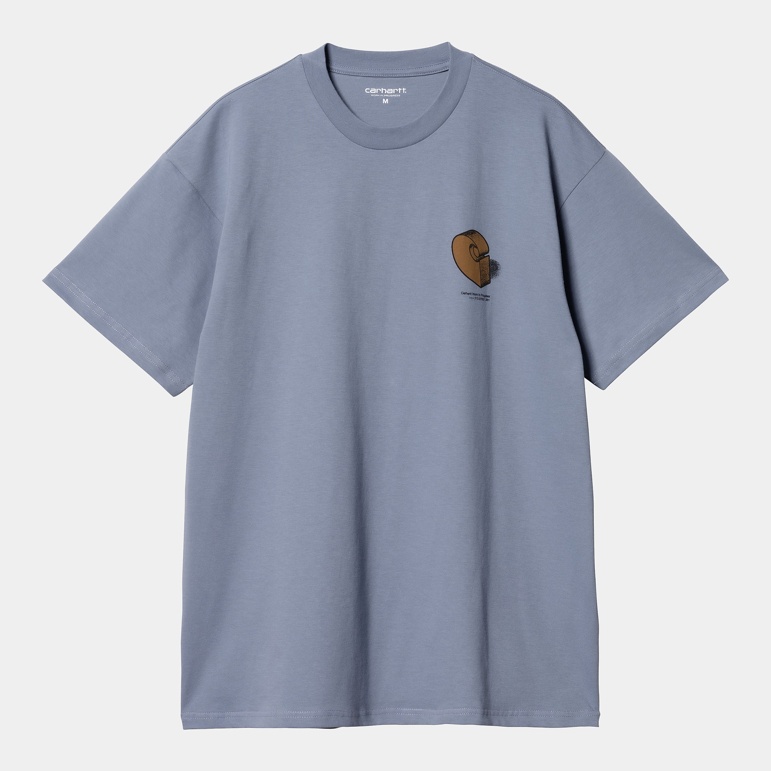 Men's Short Sleeve Diagram C T-Shirt-Bay Blue-Front View