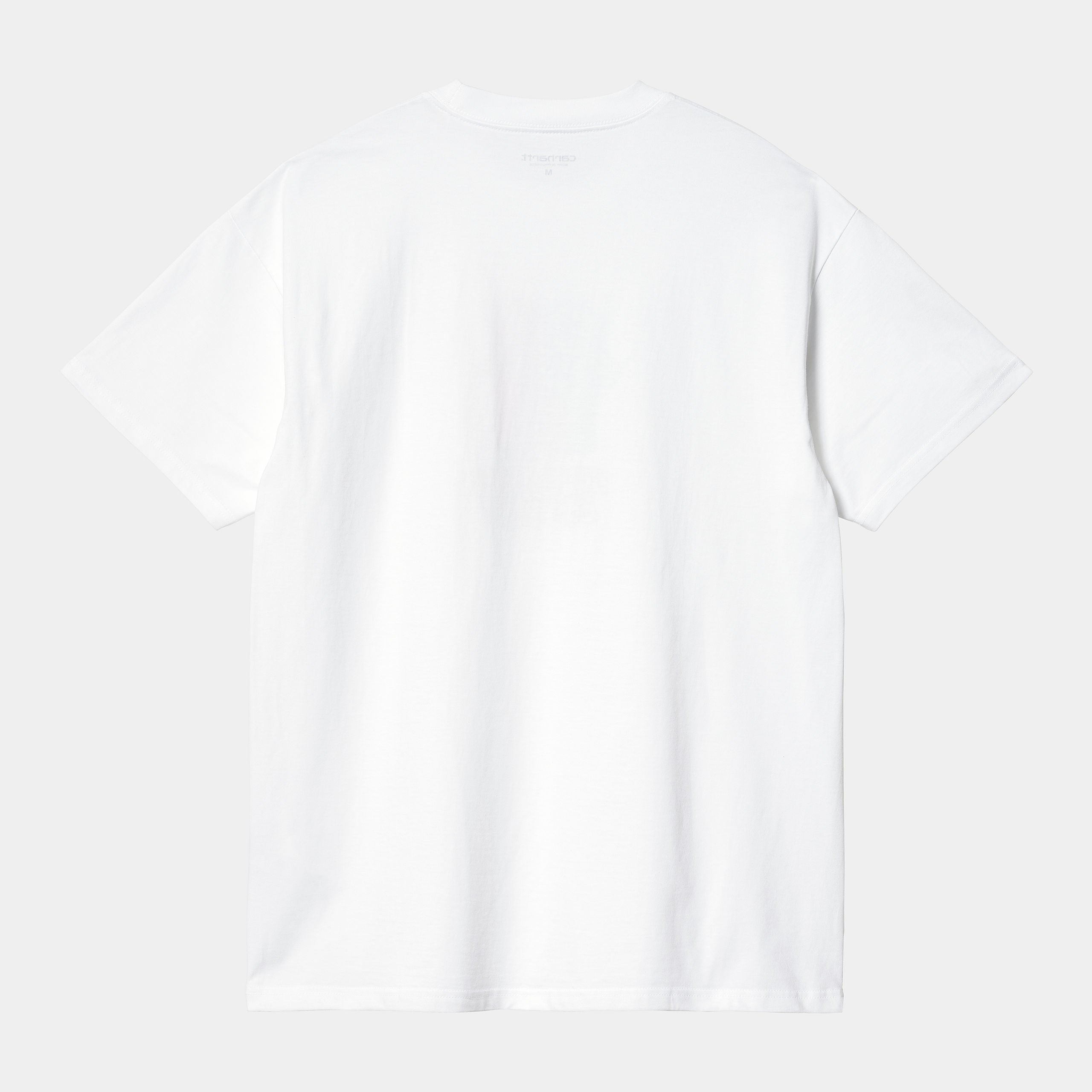 Men's Short Sleeve Gummy T-Shirt-White-Back View