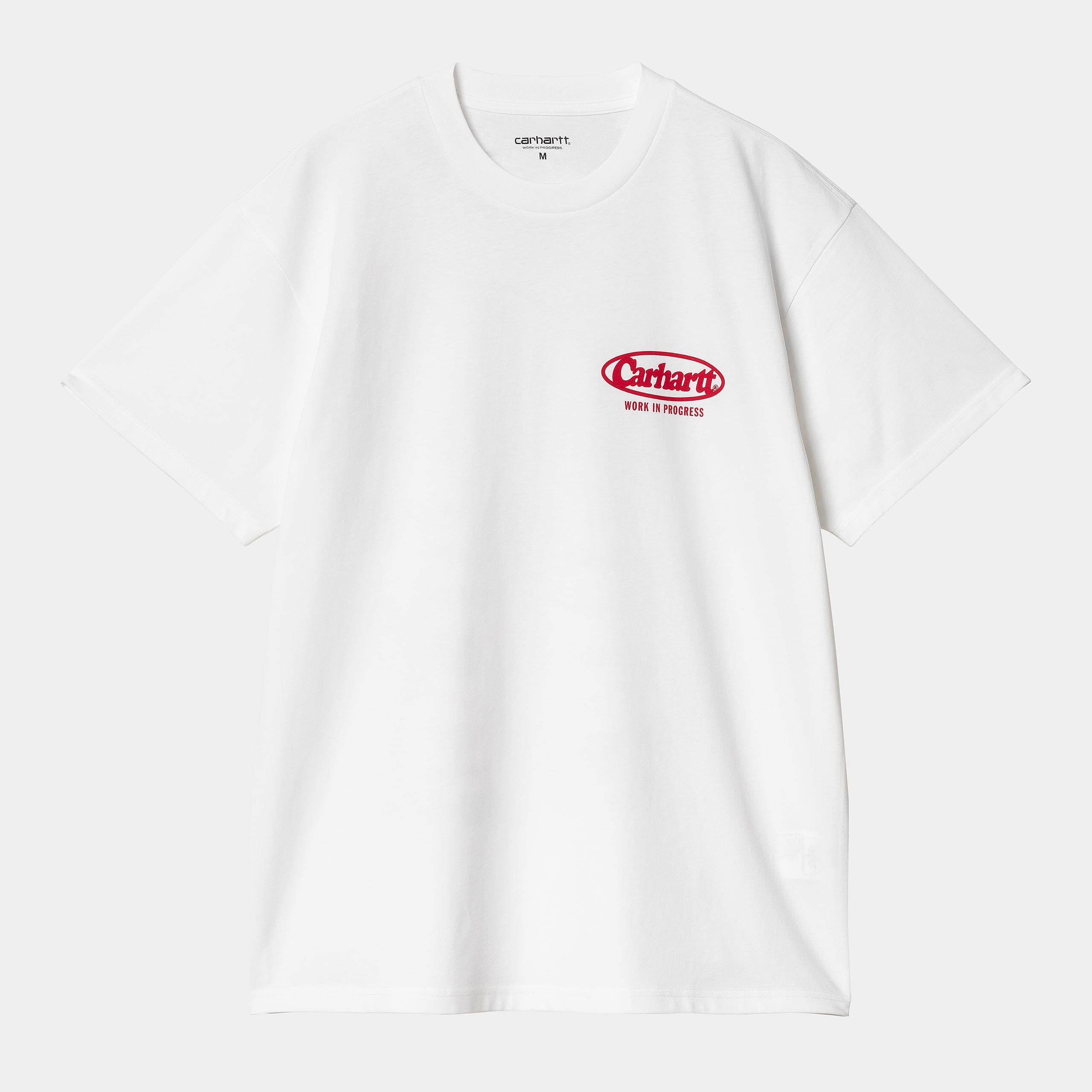 Men's Short Sleeve Logo T-Shirt-White-Front View