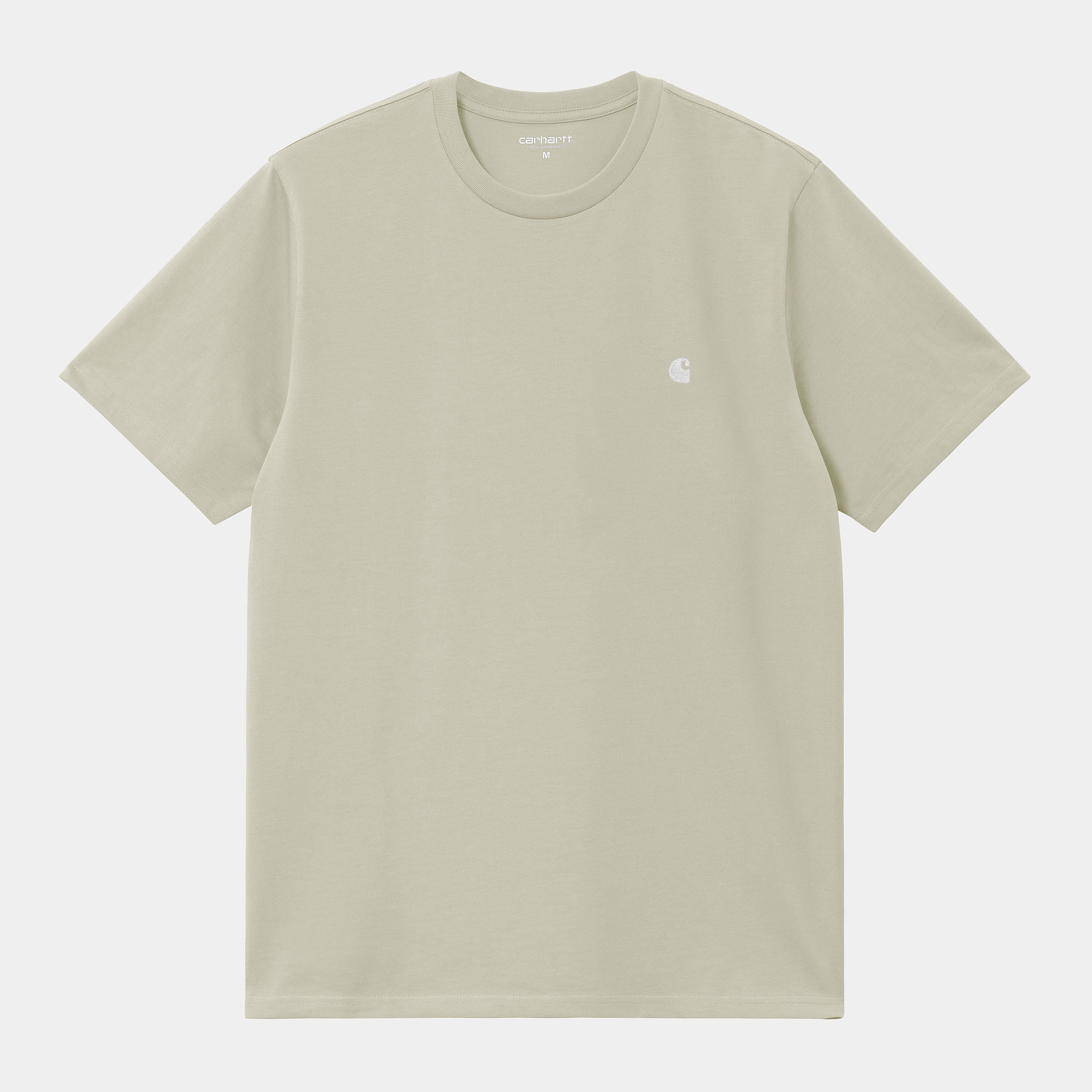 Men's Short Sleeve Madison T-Shirt-Beryl / White-Front View