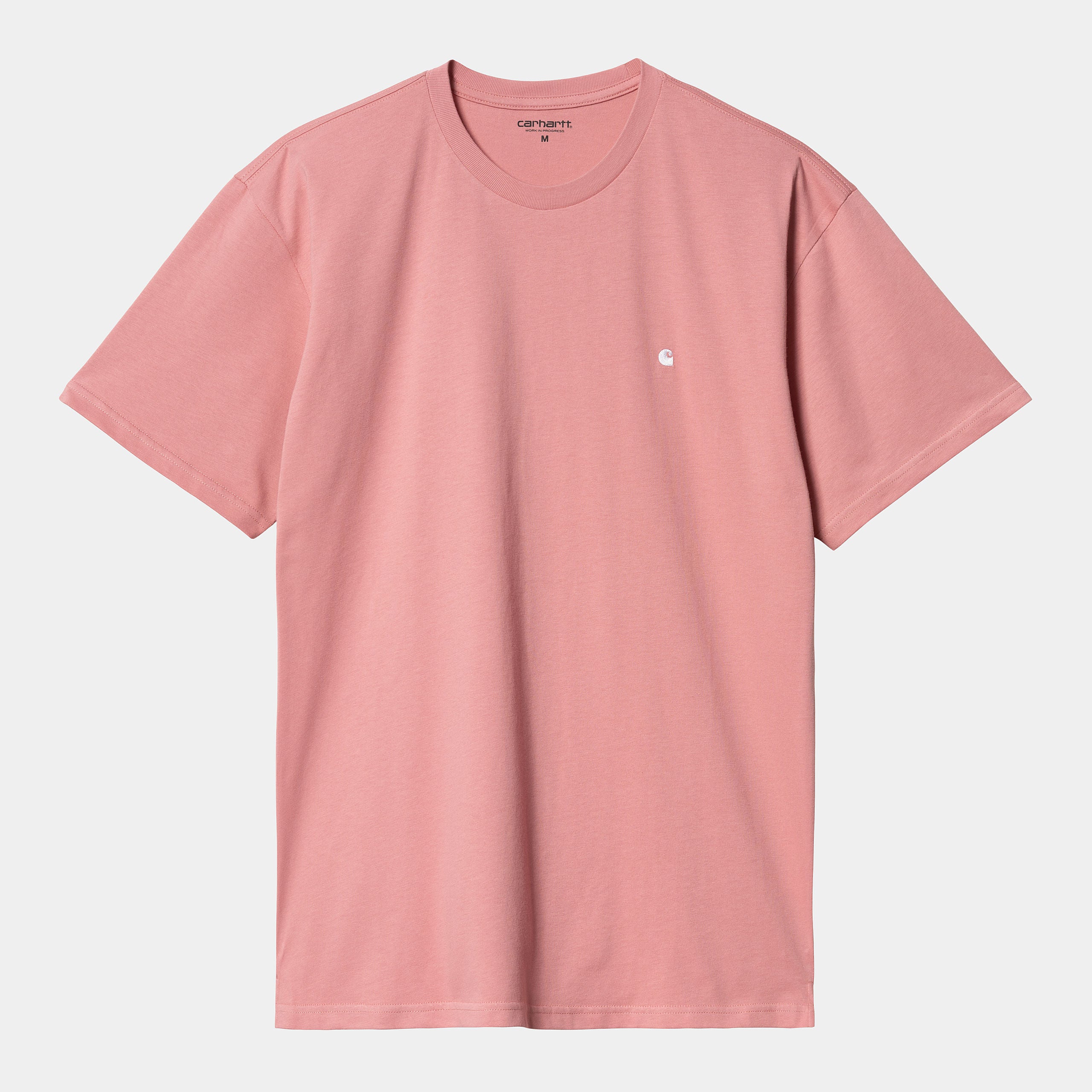 Men's Short Sleeve Madison T-Shirt-Dusty Rose / White-Front View