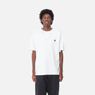 Carhartt WIP Short Sleeve Madison T-Shirt-White / Black White / Black front view
