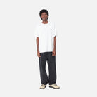 Carhartt WIP Short Sleeve Madison T-Shirt-White / Black White / Black detail view