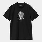 Carhartt WIP Short Sleeve Move On Up T-Shirt-Black / White Black / White front view