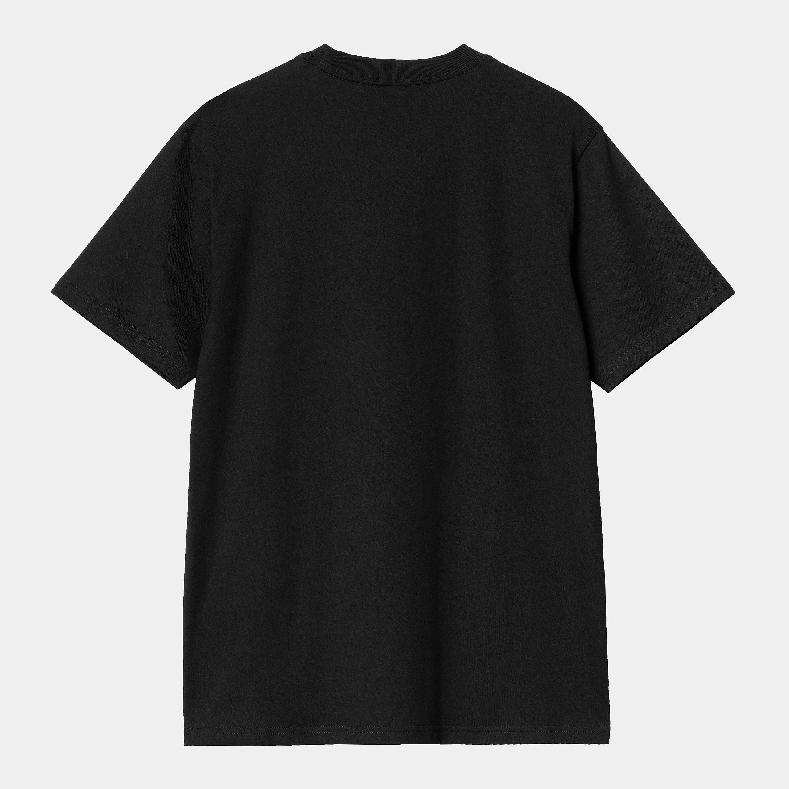 Carhartt WIP Short Sleeve Move On Up T-Shirt-Black / White Black / White model front view