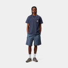Carhartt WIP Short Sleeve Pocket Heart T-Shirt-Blue Blue detail view