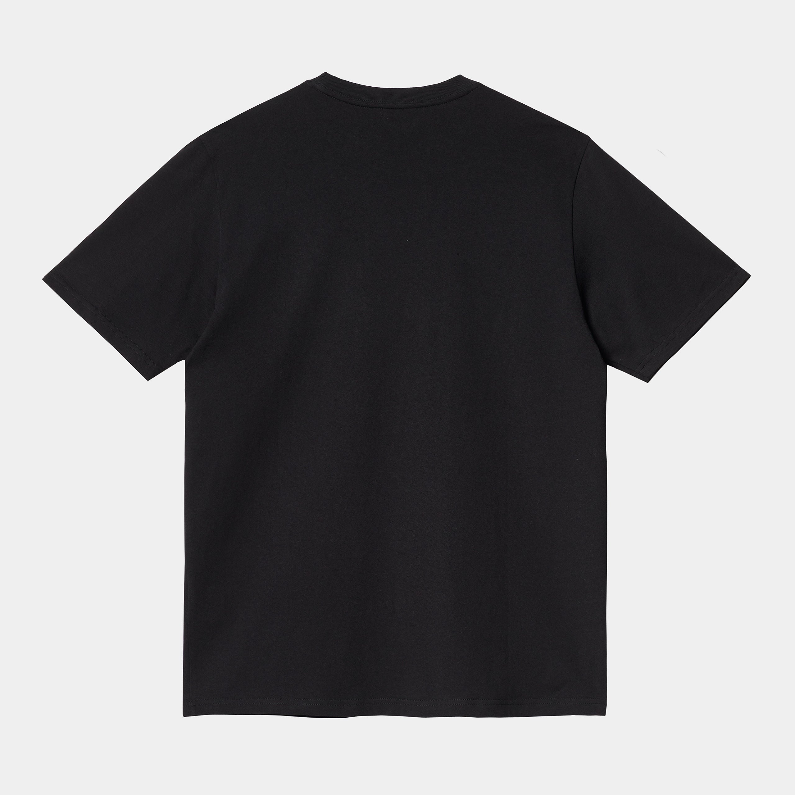 Men's Short Sleeve Pocket T-Shirt-Black-Back View