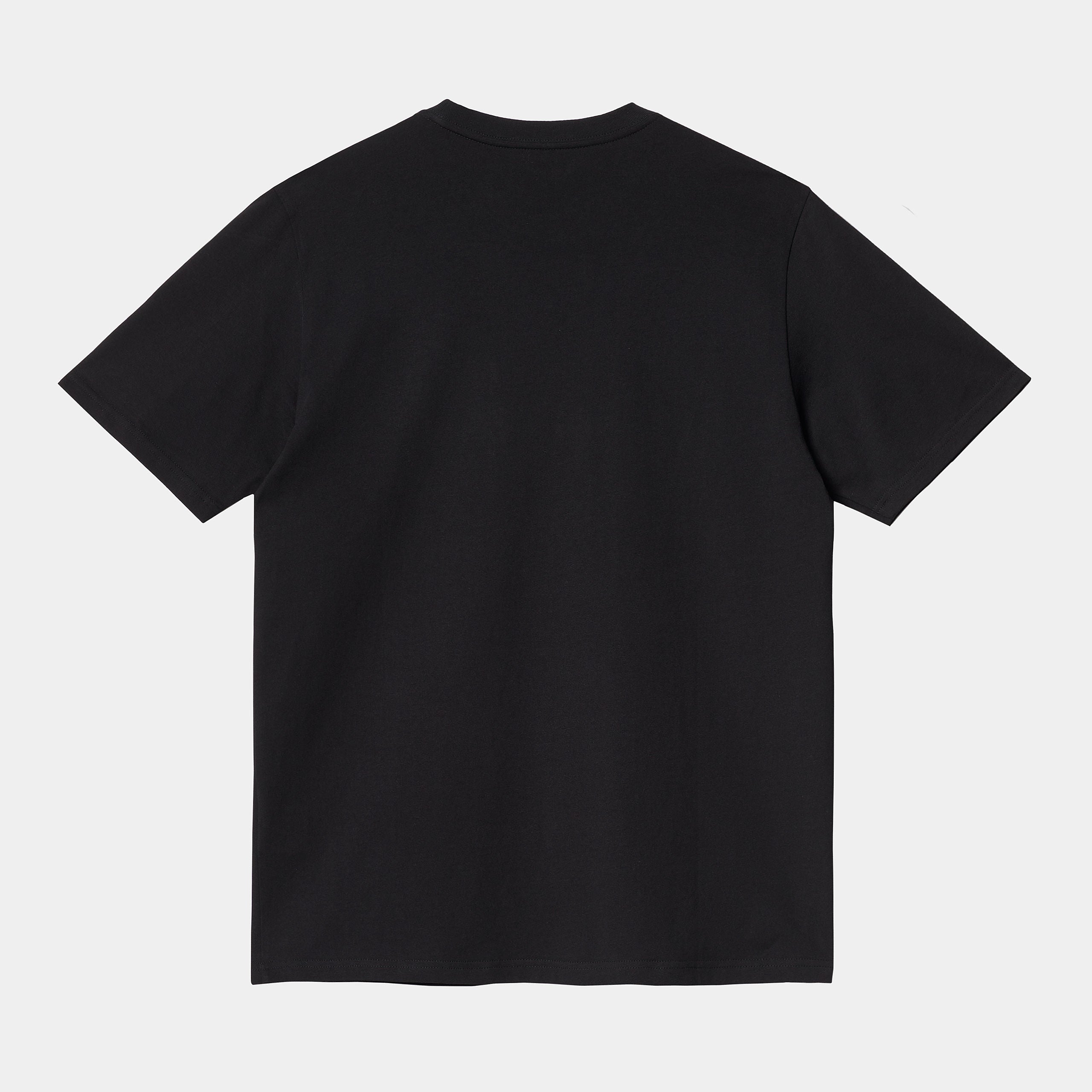 Carhartt WIP Short Sleeve Pocket T-Shirt-Black Black back view