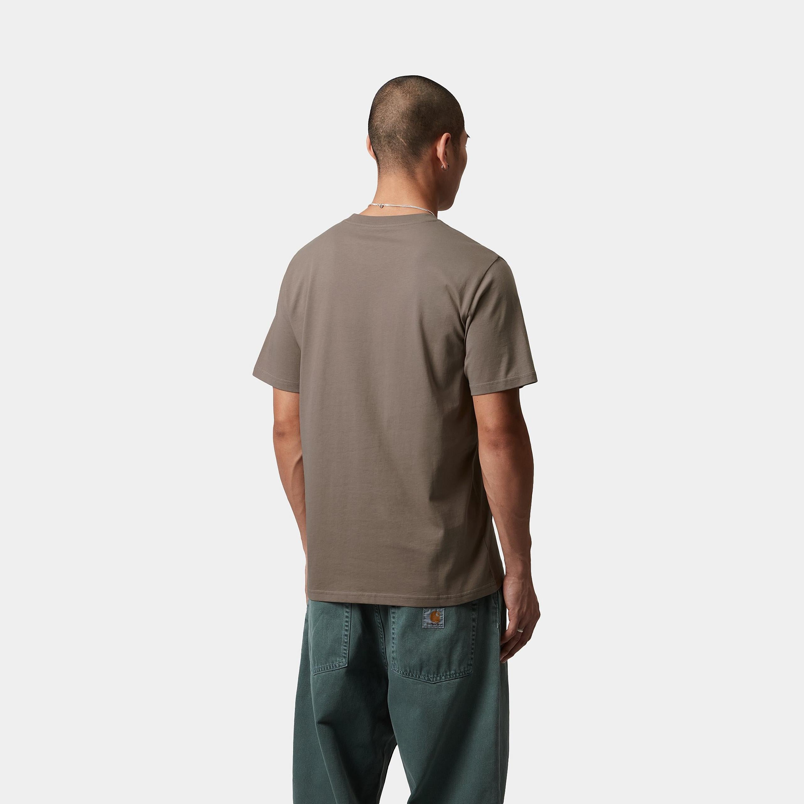 Men's Short Sleeve Pocket T-Shirt-Branch-Model Back View