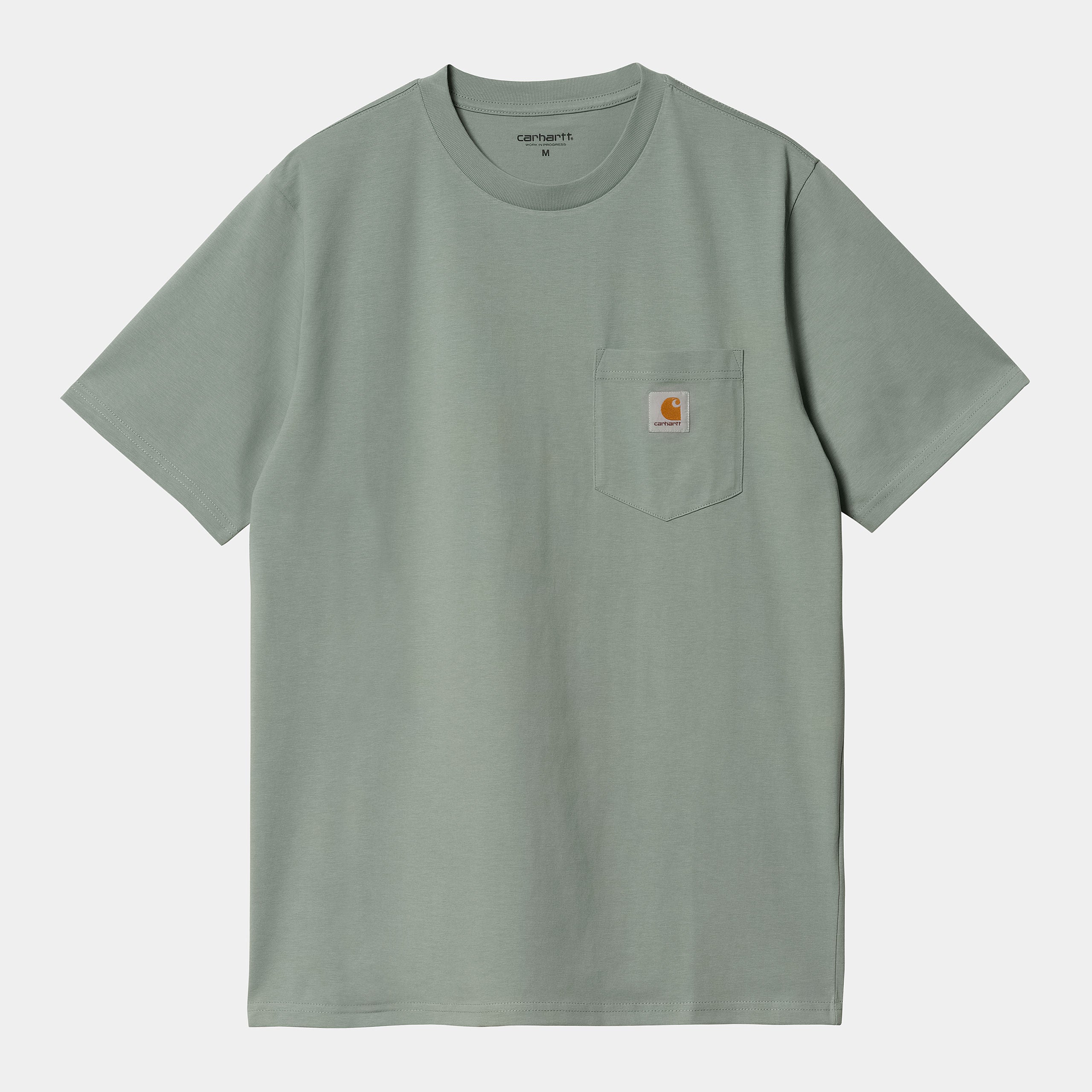 Men'sShirt Sleeve Pocket T-Shirt-Glassy Teal-Front View