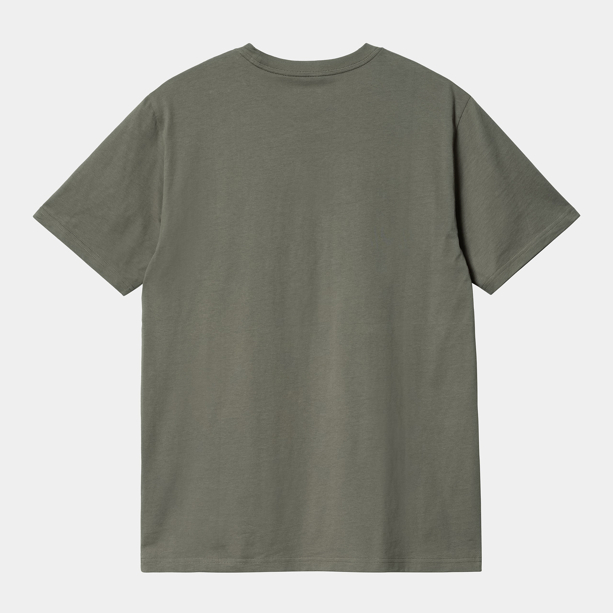 Men's Short Sleeve Pocket T-Shirt-Smoke Green-Back View