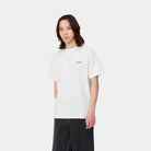 Carhartt WIP S/S Script Embroidery T-Shirt-White / Black White / Black front view