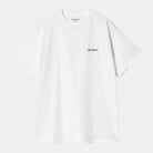 Carhartt WIP S/S Script Embroidery T-Shirt-White / Black White / Black detail view