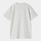 Carhartt WIP S/S Script T-Shirt-Ash Heather / Duck Blue Ash Heather / Duck Blue model front view