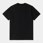 Carhartt WIP Short Sleeve Script T-Shirt-Black / White Black / White back view