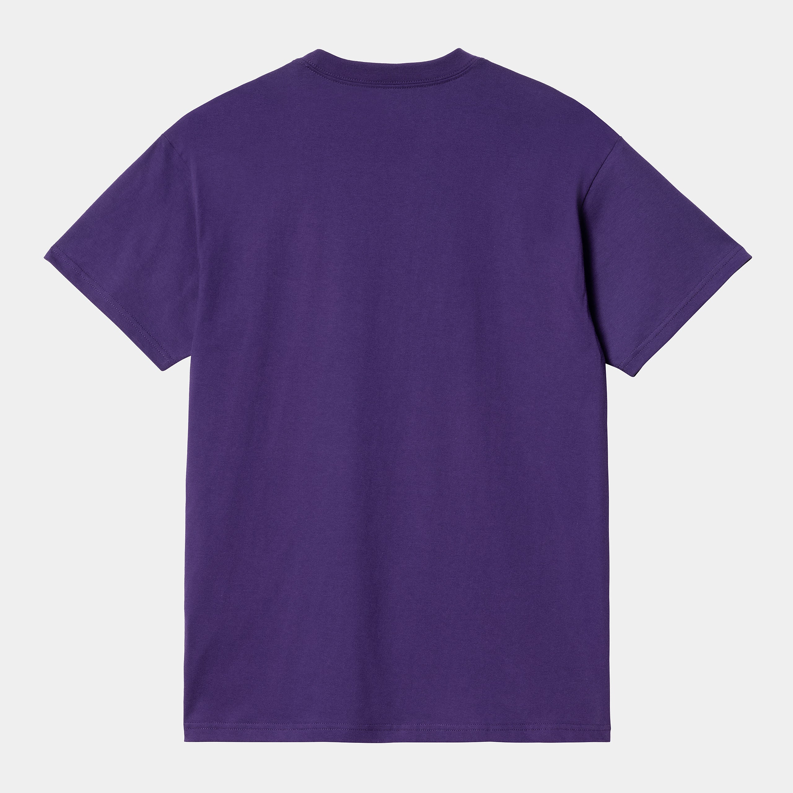 Men's Short Sleeve Tube T-Shirt-Tyrian-Back View