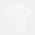 Carhartt WIP Short Sleeve University T-Shirt-White / Black White / Black back view