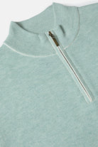 BENETTI Julius Sage 1/4 Zip Knit Sage detail view