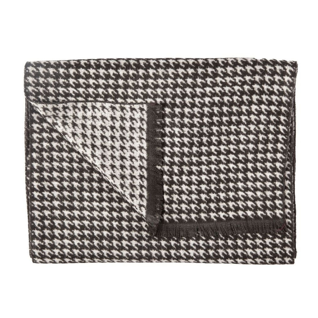 Black/White Houndstooth Scarf