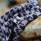 Swole Panda Black/White Houndstooth Scarf Black/White detail view