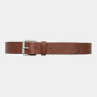 Carhartt WIP Script Belt-Cognac / Silver Cognac / Silver front view