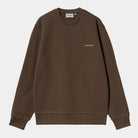 Carhartt WIP Script Embroidery Sweat-Liberica / Air Sky Liberica / Air Sky front view