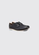 Dubarry Shell Navy Lace Shoe Navy model front view