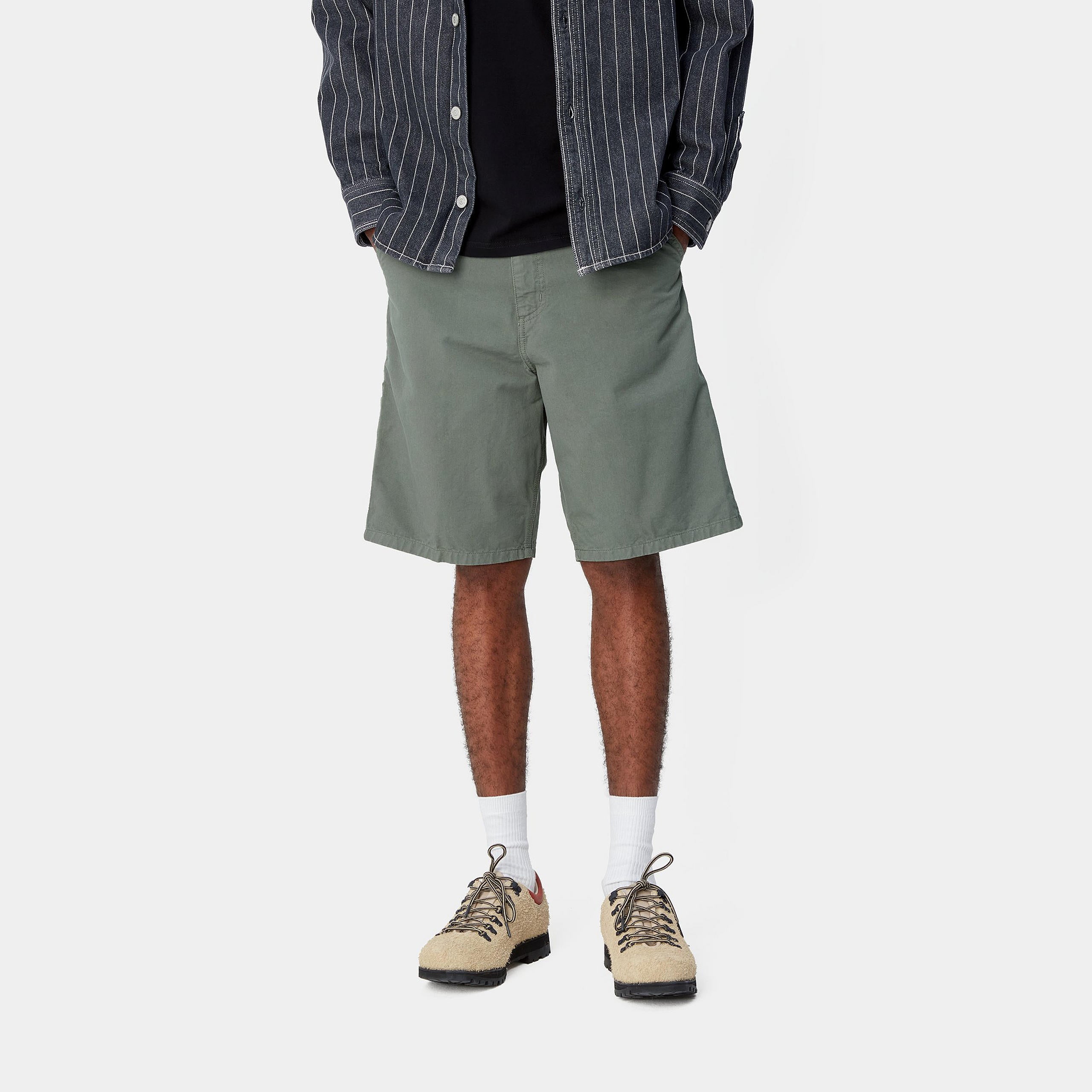 Men's Single Knee Short-Park-Model Front View