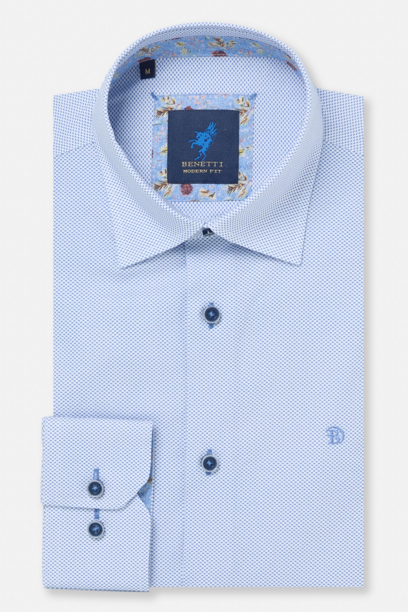 BENETTI Beckham Sky Shirt Sky front view