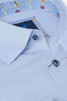 BENETTI Beckham Sky Shirt Sky model front view