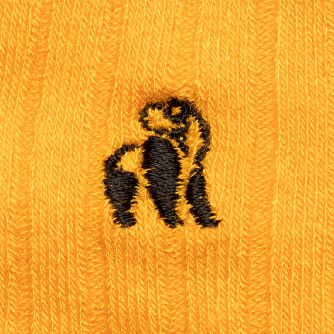 Bumblebee Yellow Bamboo Socks-Logo closeup