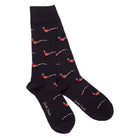 Swole Panda Pheasant Bamboo Navy Socks Navy front view