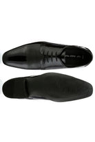 REDTAPE Southill Black Tuxedo Shoe BLACK back view