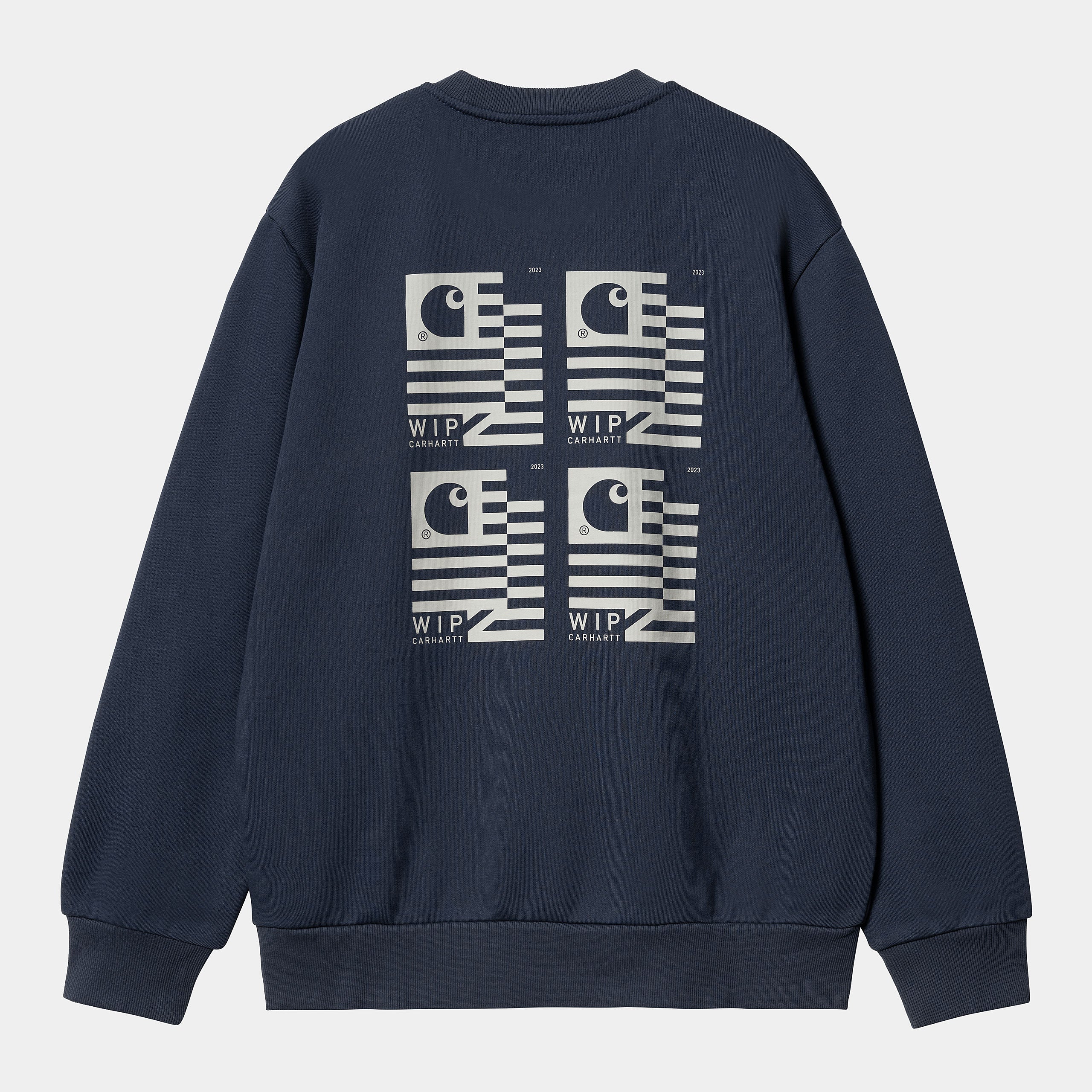 Stamp State Sweat-Blue / Grey-Back print view