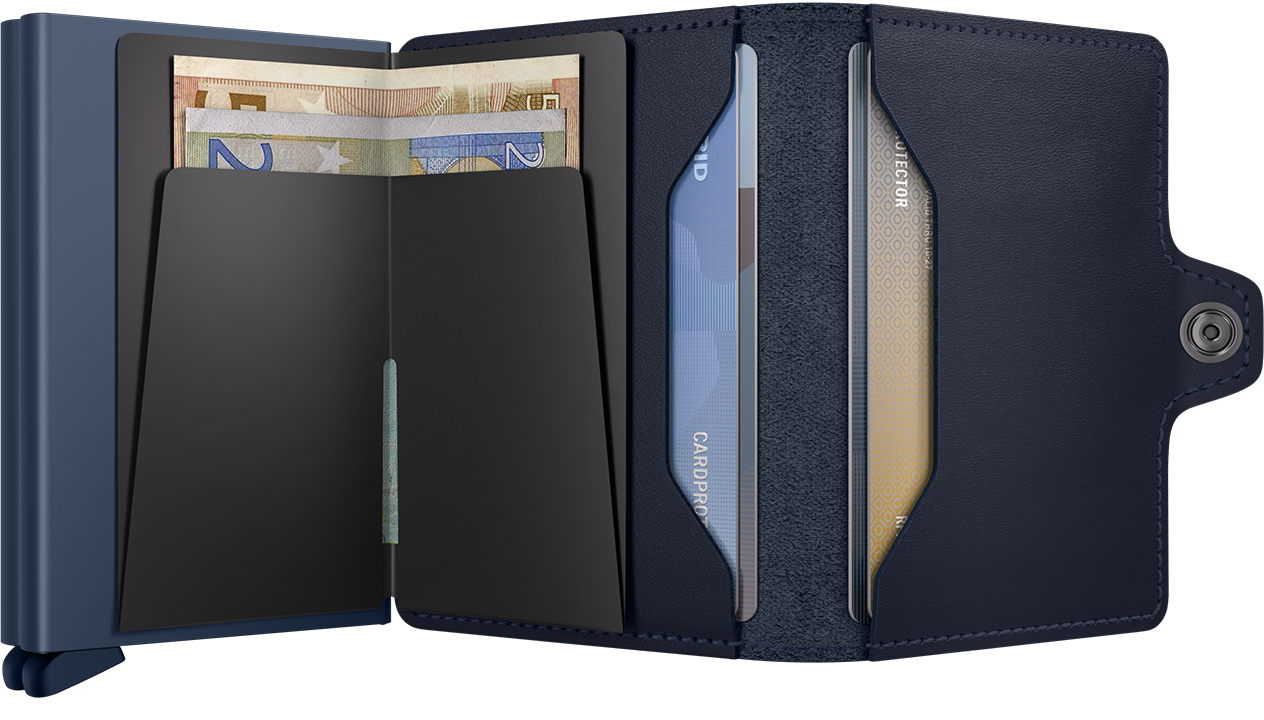 Secrid Original Navy/Navy Twinwallet-Inside note holder view