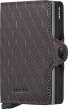 SECRID Secrid Optical Grey/Yellow Twinwallet Grey/Yellow front view