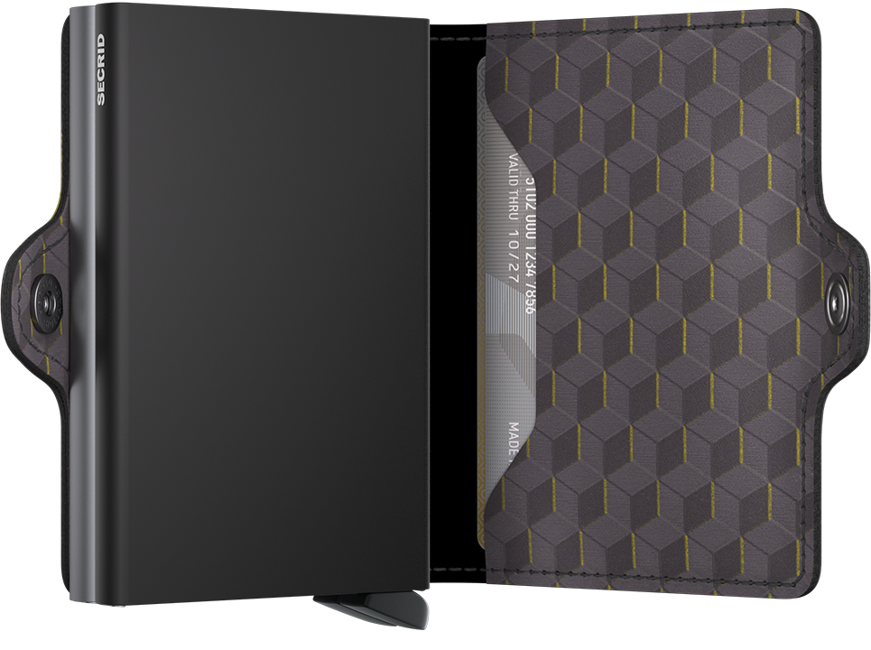 SECRID Secrid Optical Grey/Yellow Twinwallet Grey/Yellow detail view