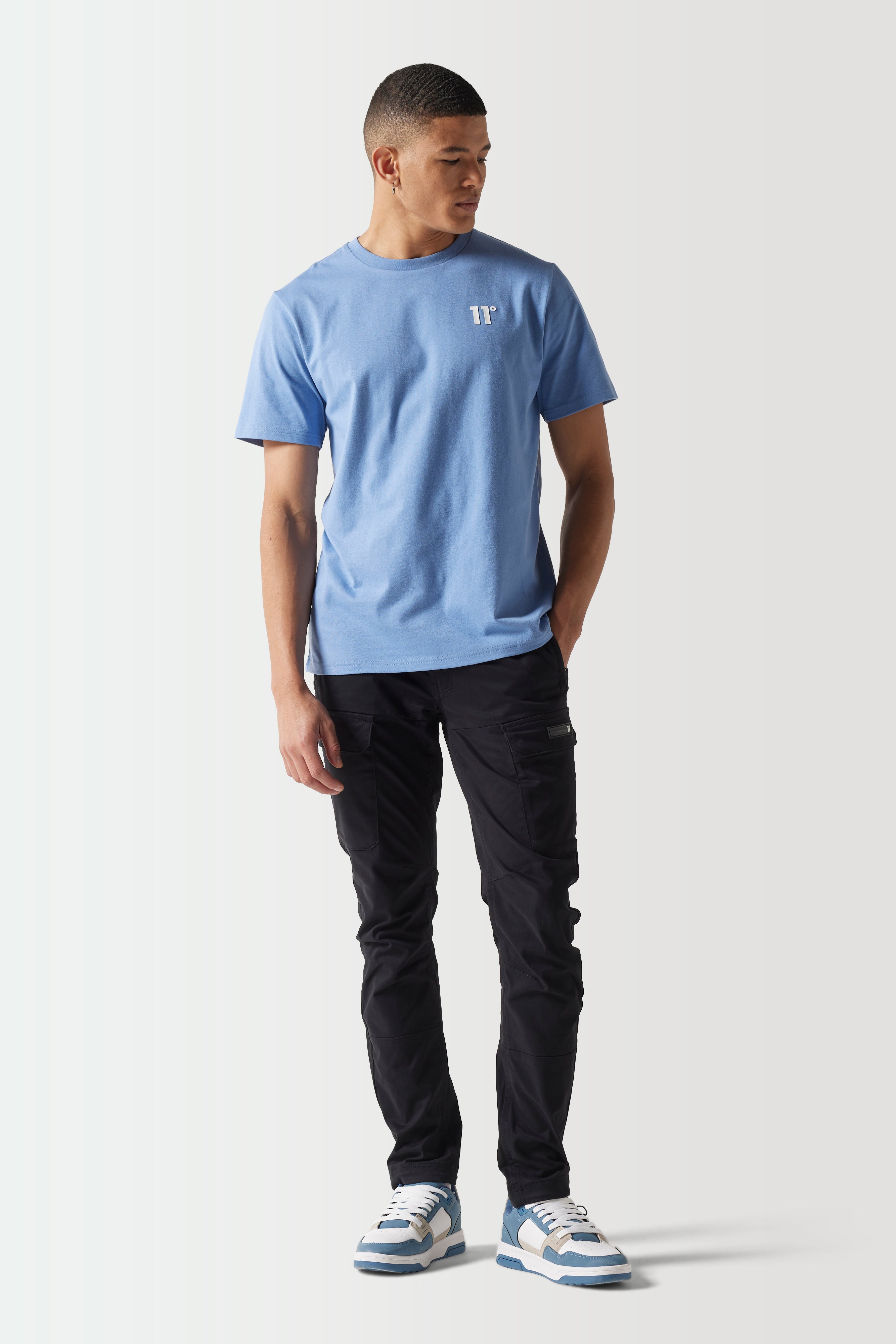 Core T-Shirt - Elemental Blue-Full model view