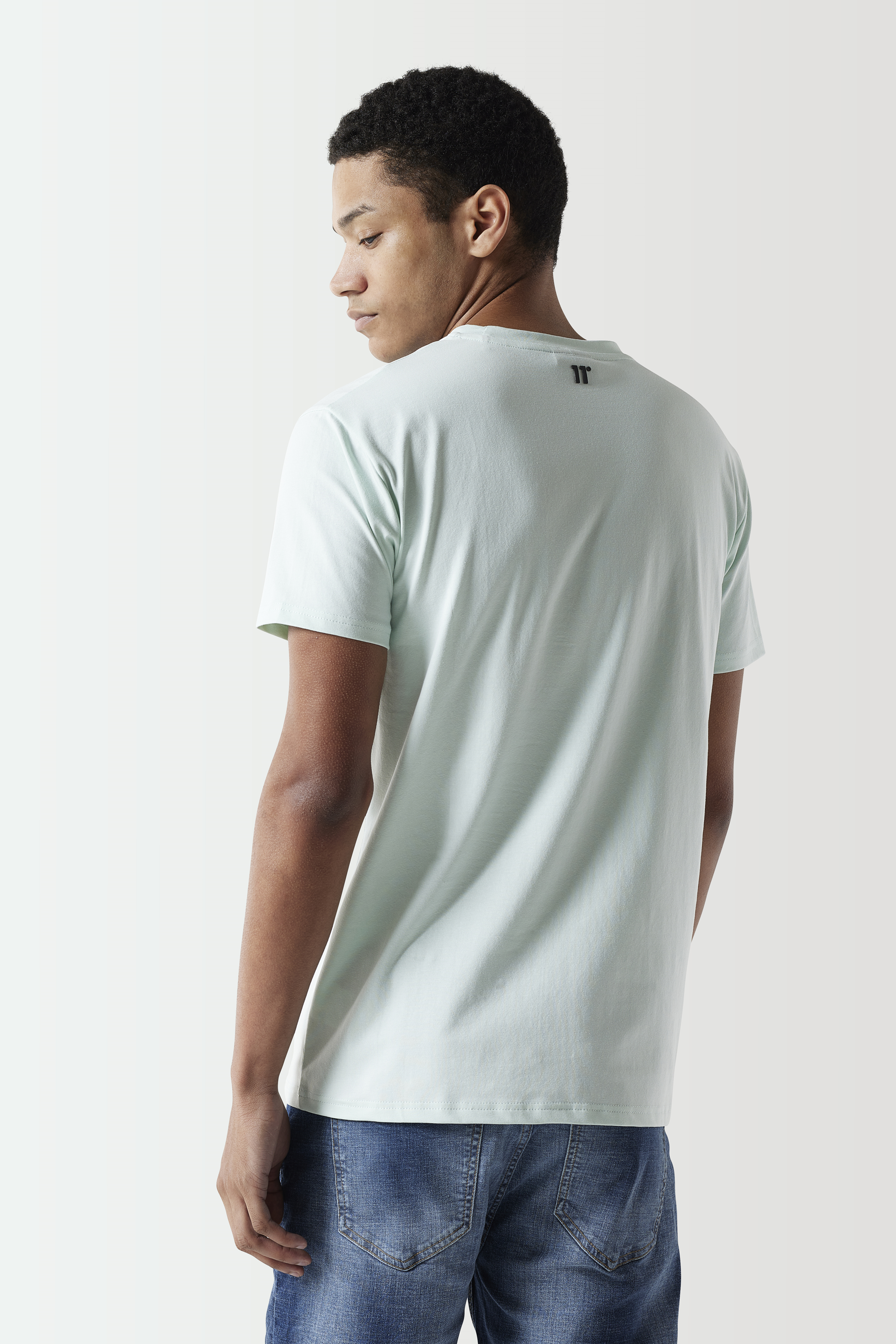Core Muscle Fit T-Shirt - Glacier Green-Back view