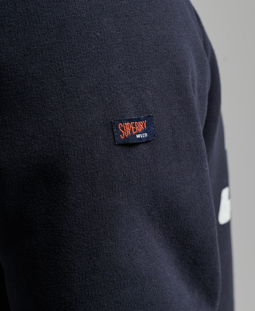 SUPERDRY Vintage Industrial Auto Eclipse Navy Crew Sweatshirt Eclipse Navy back view