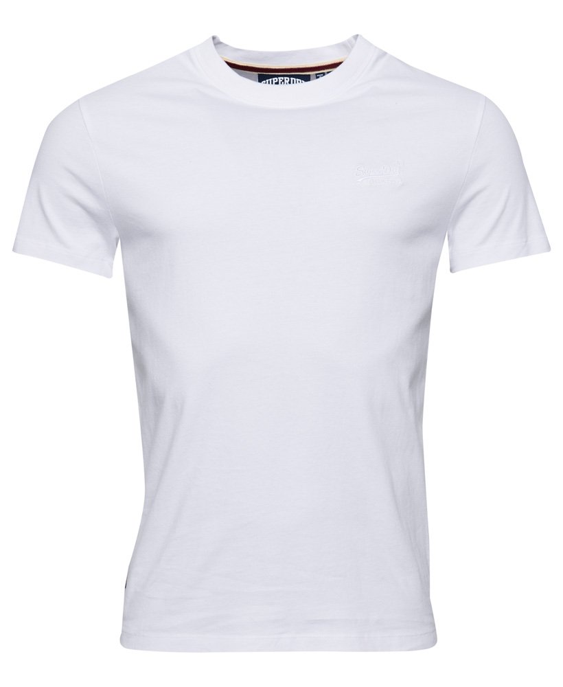 SUPERDRY Vintage Essential Logo White Tee Optic/Optic side view
